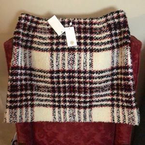 Tory Burch Brand New Beautiful Plaid Skirt
